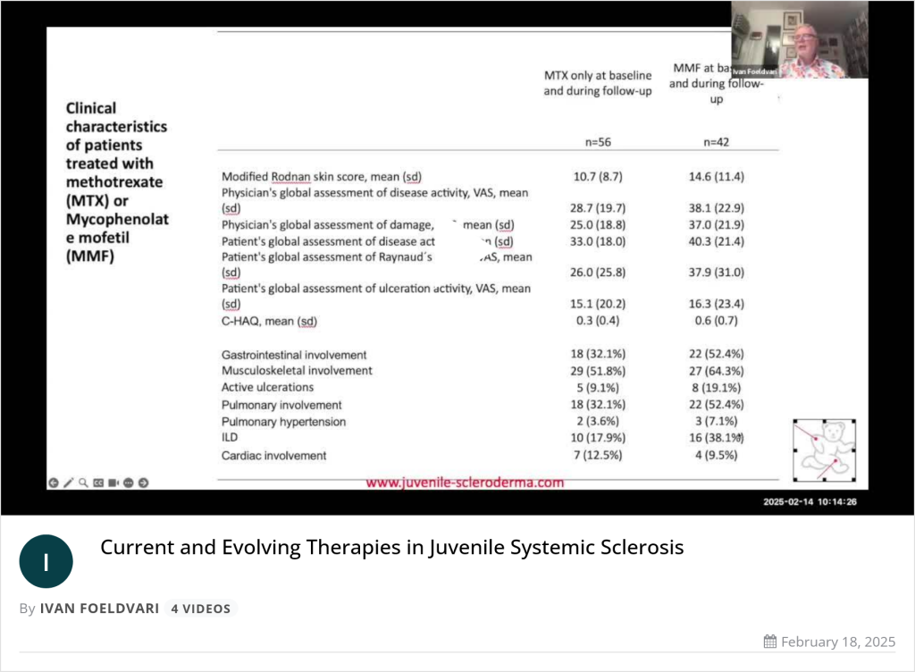 Video: Current and Evolving Therapies in Juvenile Systemic Sclerosis VuMedi
