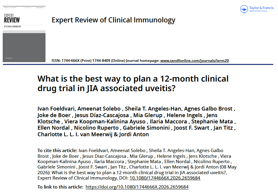 What is the best way to plan a 12-month clinical drug trial in JIA associated uveitis